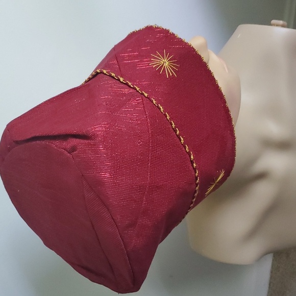 RED CAP#ASO OKE #NIGERIAN ASO EBI#AFRICAN HAT FOR MEN AND YOUTHS. - Picture 1 of 3
